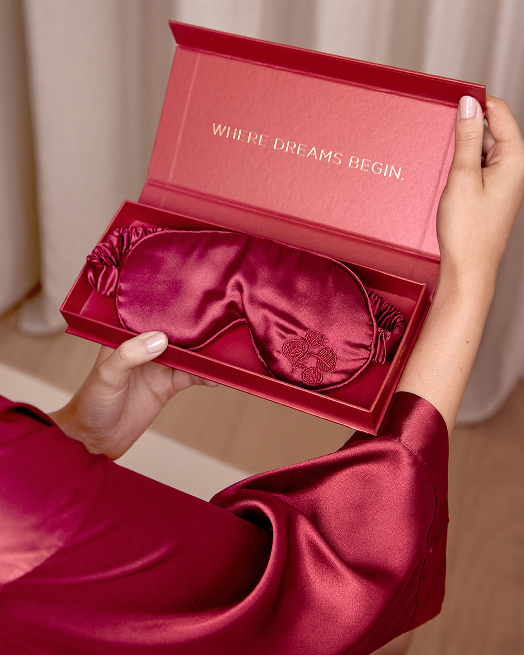 Sleep Eye Mask - Ruby