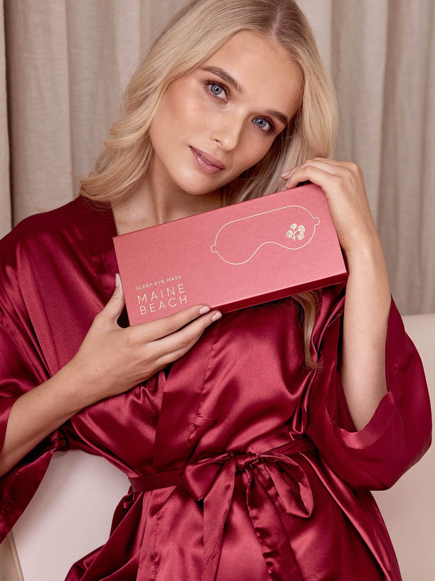 Sleep Eye Mask - Ruby